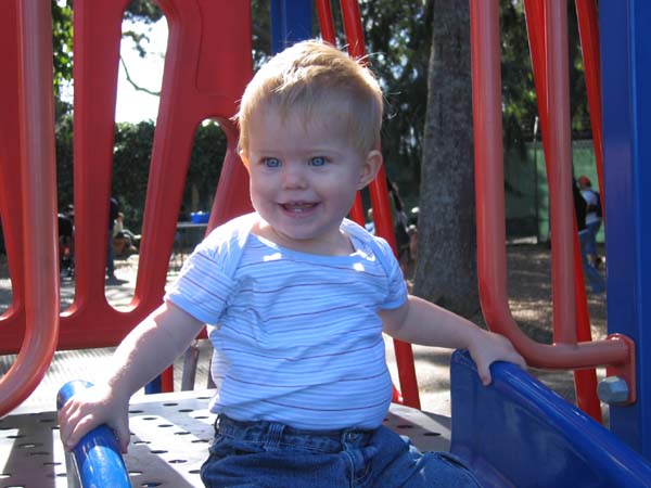 Sam at the playground